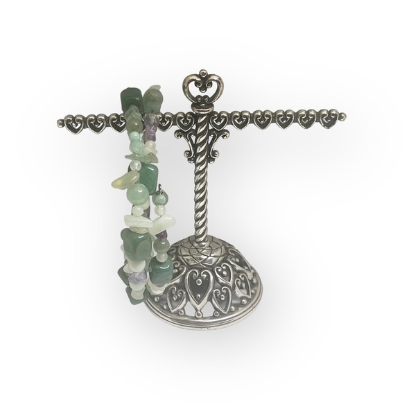 Park Lane ✿ Mandalay Snake Wrap Bracelet ✿ Aventurine + Amethyst ✿ Semi Precious - Picture 3 of 16